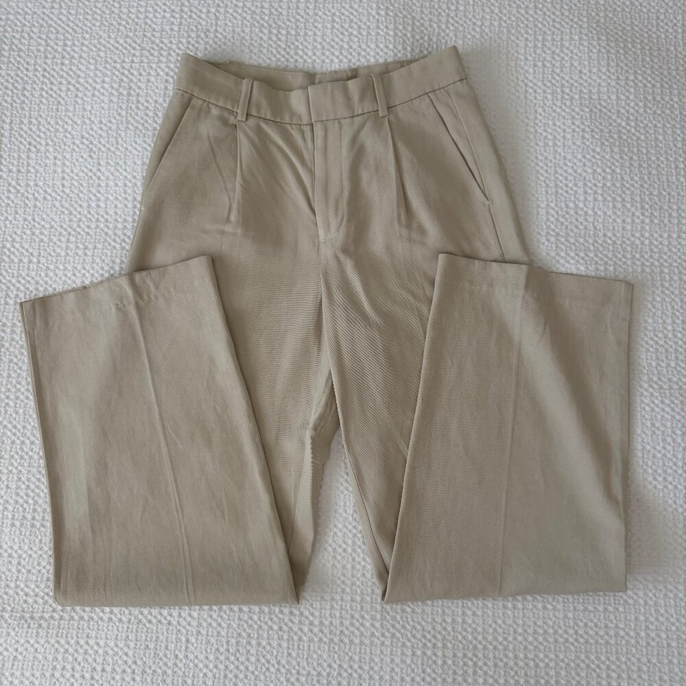 Madewell, Slouchy Straight Pants in Drapey Twill, size 00